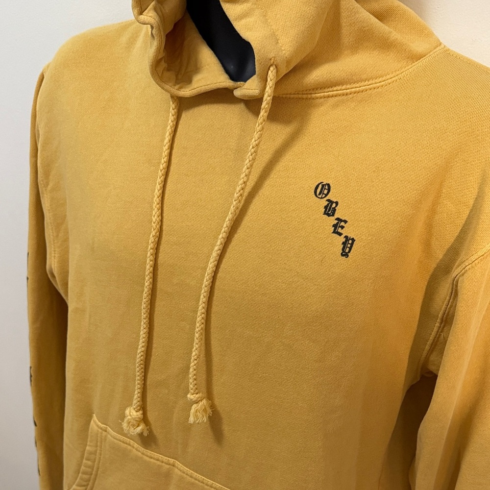 Obey Mustard Yellow Hoodie for Men